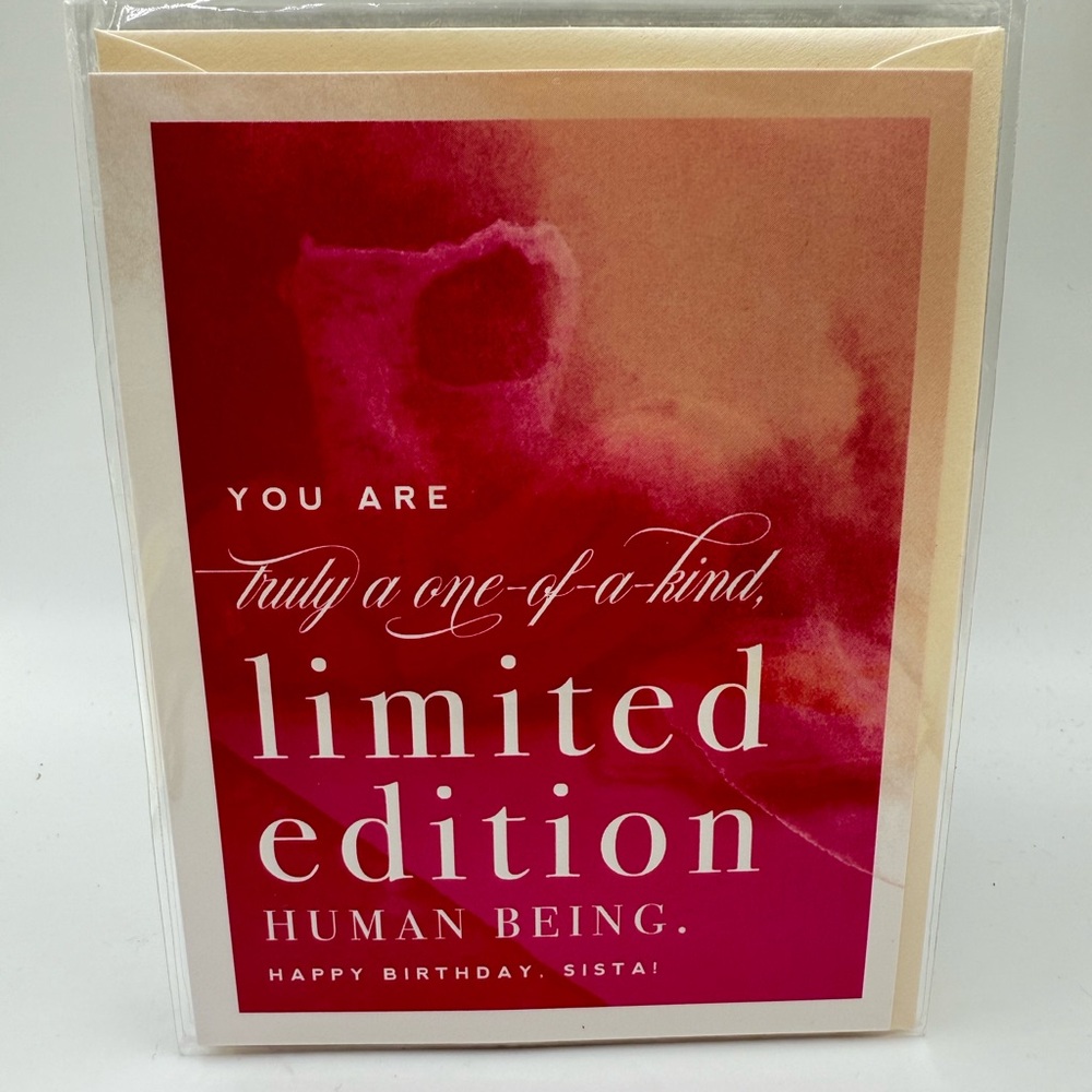Greeting Card: Limited Edition Human Being